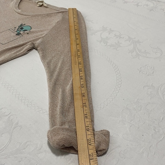 Urban‎ Heritage Women's Long Sleeve Pocket Alien Fine Knit T-shirt Size Small - Picture 10 of 11